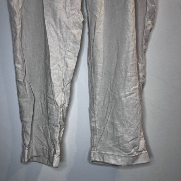 Old Navy Pants Womens XL Linen Blend Drawstring Casual Lightweight Relaxed Fit - Picture 3 of 11